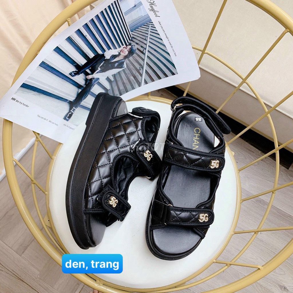 Giày sandal nữ da mềm thời trang thanh lý