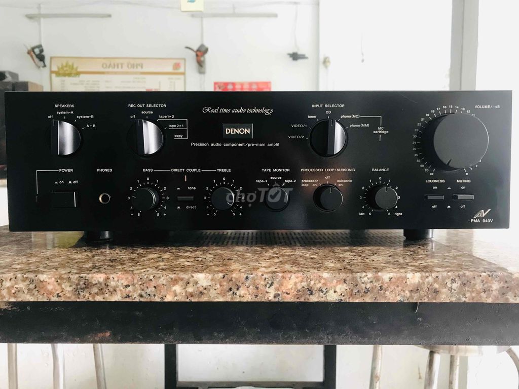 Amply Denon PMA-940v CS-205w chạy 4 sò Sanken 2vít - 112102839