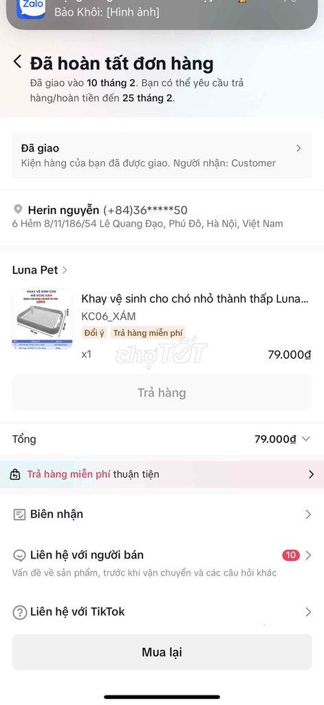 Lồng vận chuyển chó Size M. Mua bán Phụ kiện, Thức ăn, Dịch vụ tại Quận Nam Từ Liêm Hà Nội được đăng bởi Hoai Thu hình 1