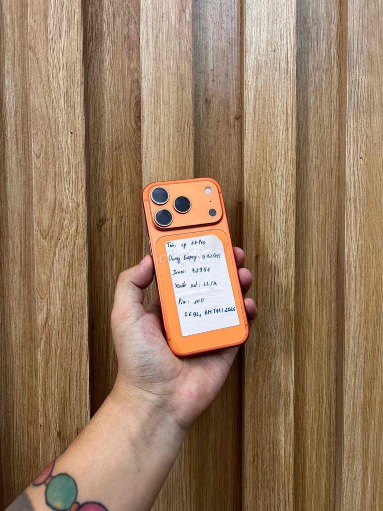 Apple iPhone 17 Pro 512GB Cam LLA 100%. Mua bán Điện thoại tại Quận Đống Đa Hà Nội được đăng bởi HaNoiMobile HT  hình 1