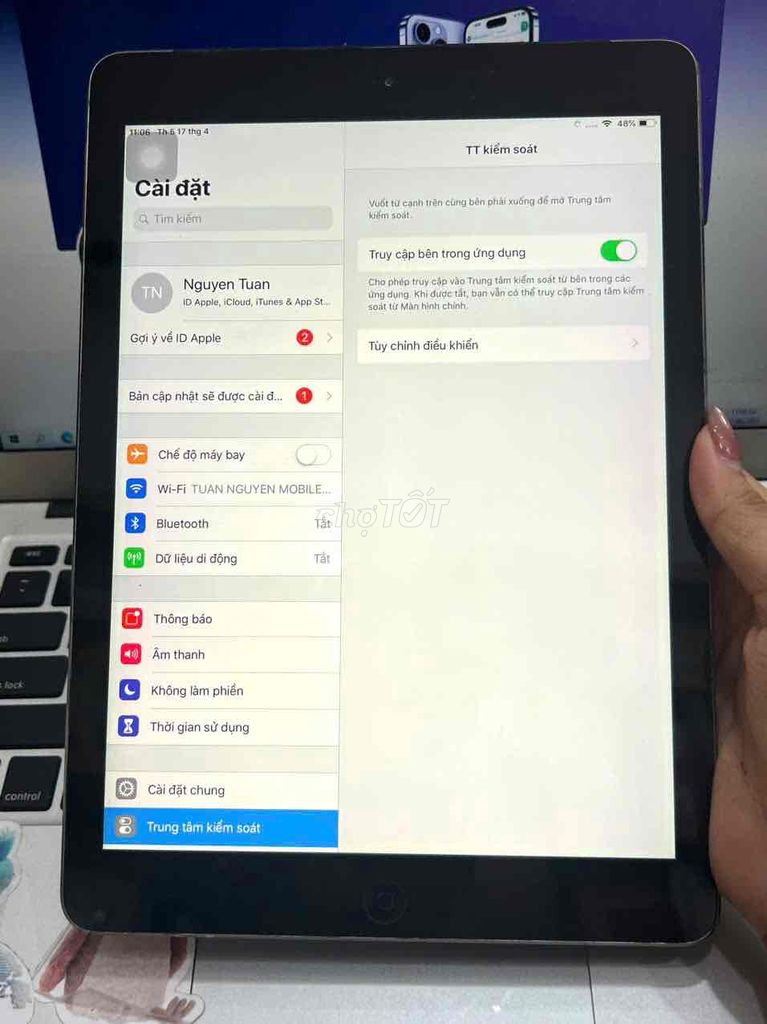 ipad air 1 16g có 3g xám zp/a pin new 100 giá rẻ. Mua bán Máy tính bảng tại Quận 3 Tp Hồ Chí Minh được đăng bởi Tuấn Nguyễn hình 4