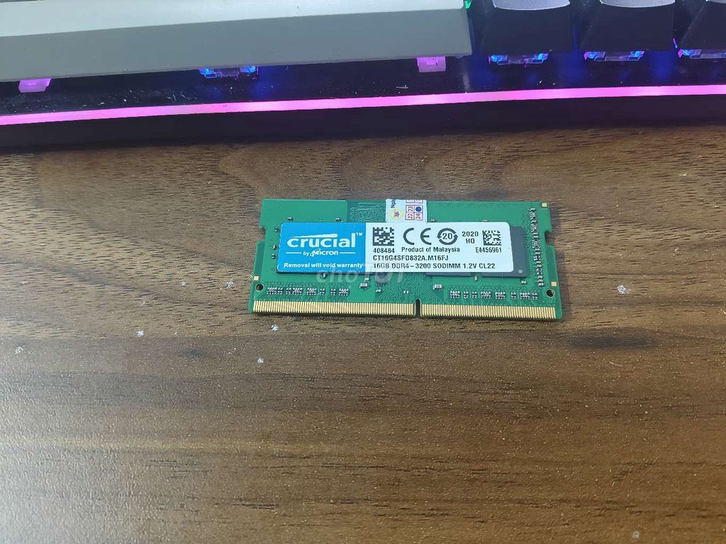 RAM Crucial DDR4 SODIMM 16GB. Mua bán Linh kiện (RAM, Card...) tại Thành phố Huế Thừa Thiên Huế được đăng bởi DƯƠNG HIẾU hình 1