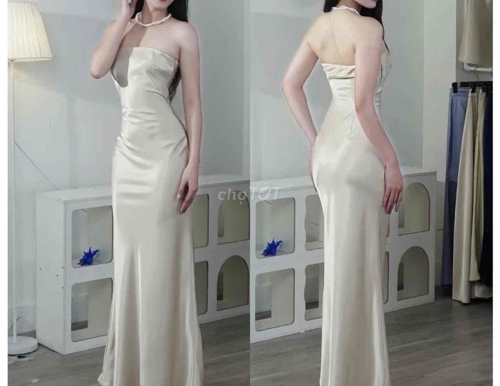 Đầm nữ lụa cúp ngực xẻ tà size L. Mua bán Quần áo tại Thị xã La Gi Bình Thuận được đăng bởi nguyễn ngọc khánh linh  hình 1