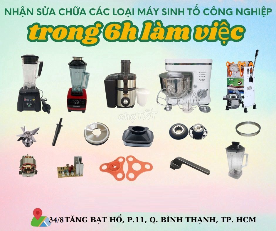 Nhận sửa chữa máy xay sinh tố, máy ép trái cây,..