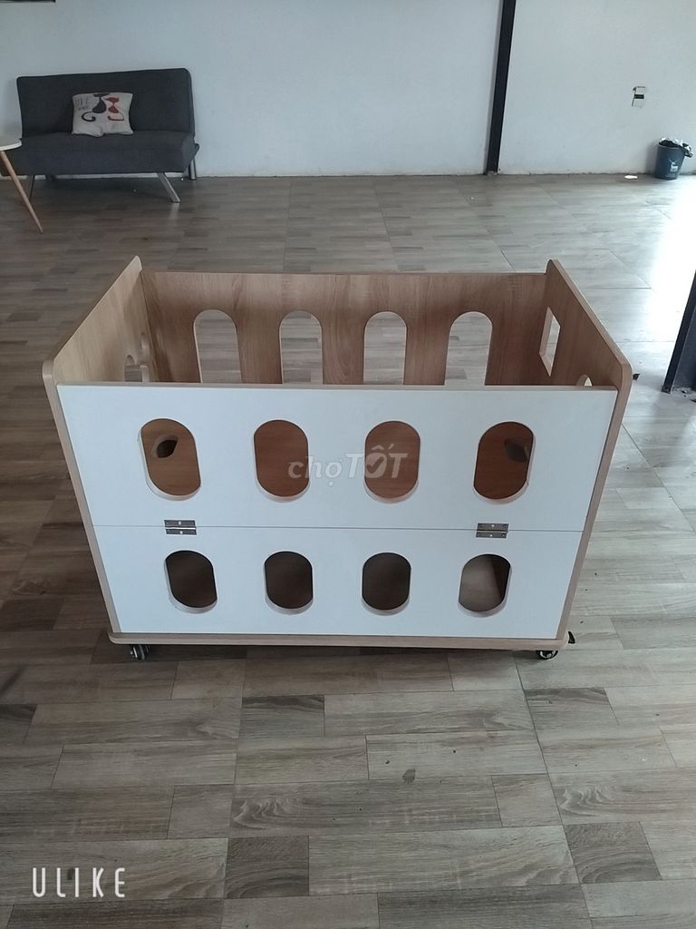 Giường cũi gỗ 2 tầng Trắng Nâu. Mua bán Mẹ và bé tại Huyện Hòa Vang Đà Nẵng được đăng bởi Hương hình 1