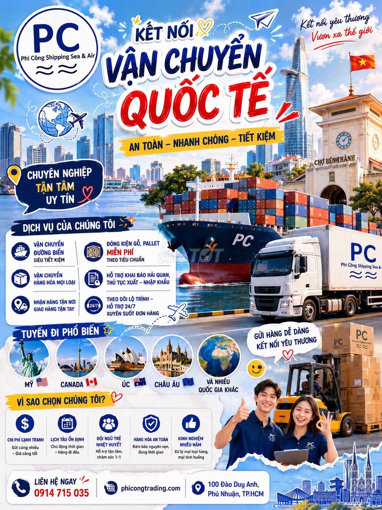 Gửi hàng đi nước ngoài giá rẻ. Dịch vụ tại Quận Phú Nhuận Tp Hồ Chí Minh được đăng bởi Thanh Tân hình 1