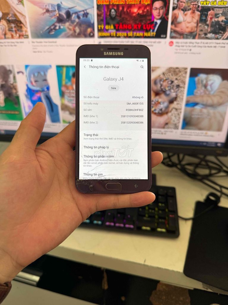 Samsung Galaxy J4 Tím. Mua bán Điện thoại tại Huyện Thuỷ Nguyên Hải Phòng được đăng bởi Hùng Nguyễn THP store hình 1