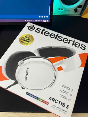 Tai nghe STEELSERIES ARCTIS 3 WHITE (DÂY) HBH
