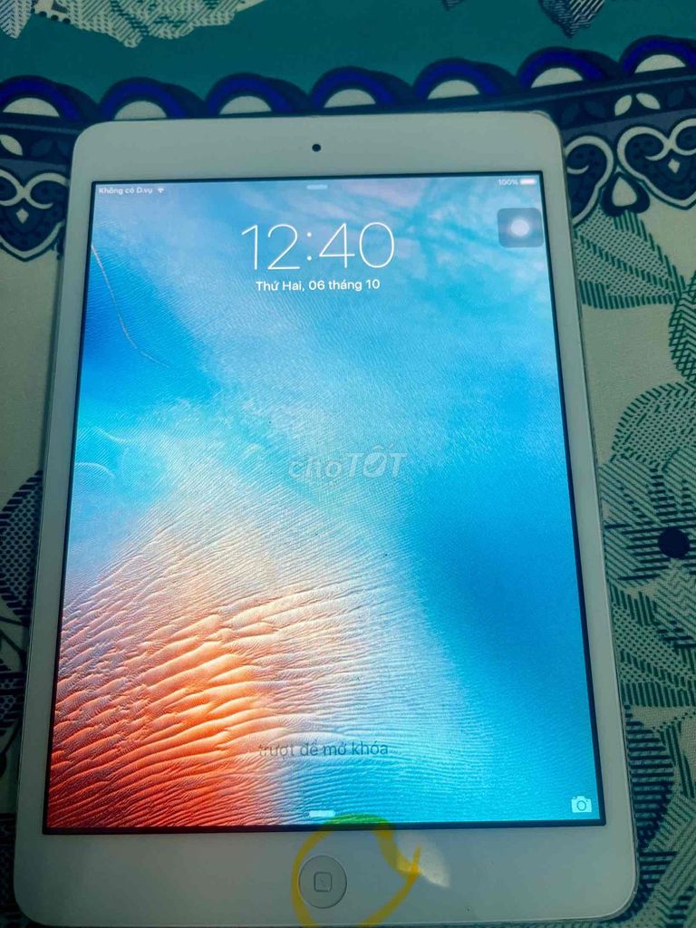 Apple iPad mini 16GB Trắng nút home bị chai. Mua bán Máy tính bảng tại Quận 3 Tp Hồ Chí Minh được đăng bởi HÀNG HIỆU GIÁ IÊU THƯƠNG hình 1