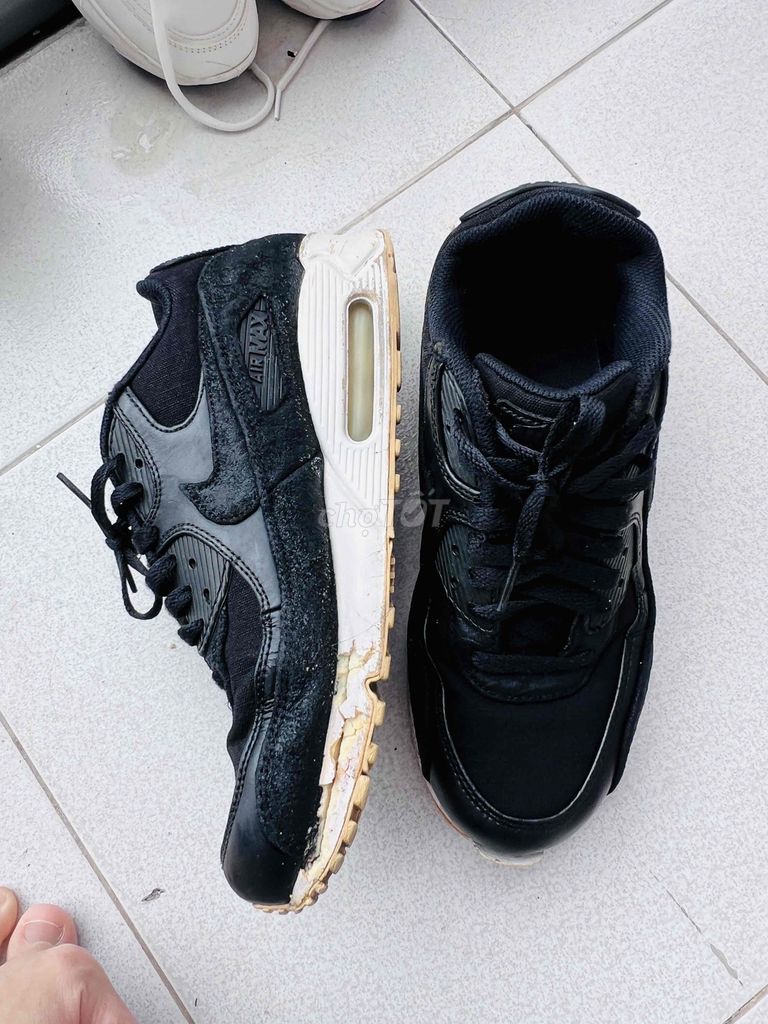 Giày Nike Airmax 90 Auth bao check bở đế sz 40