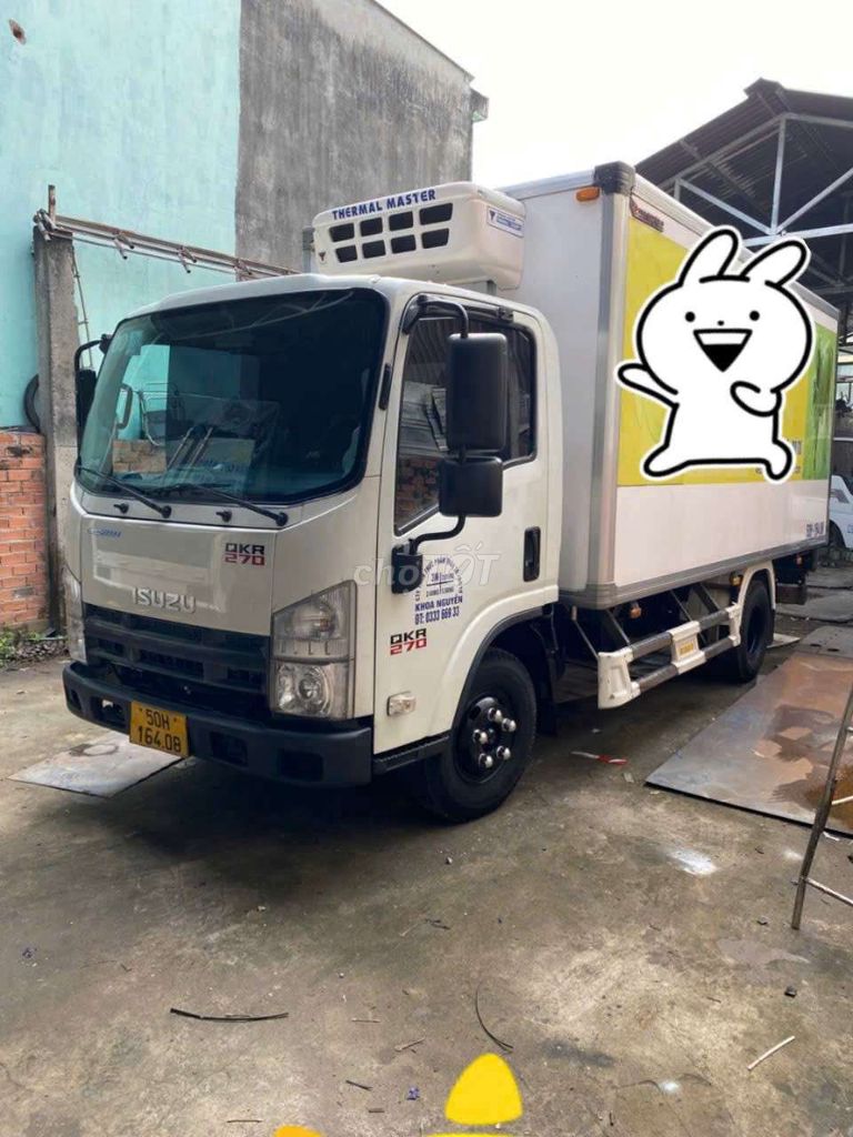 isuzu qkr 270 thùng đông lạnh đời 2022 tải 2t45