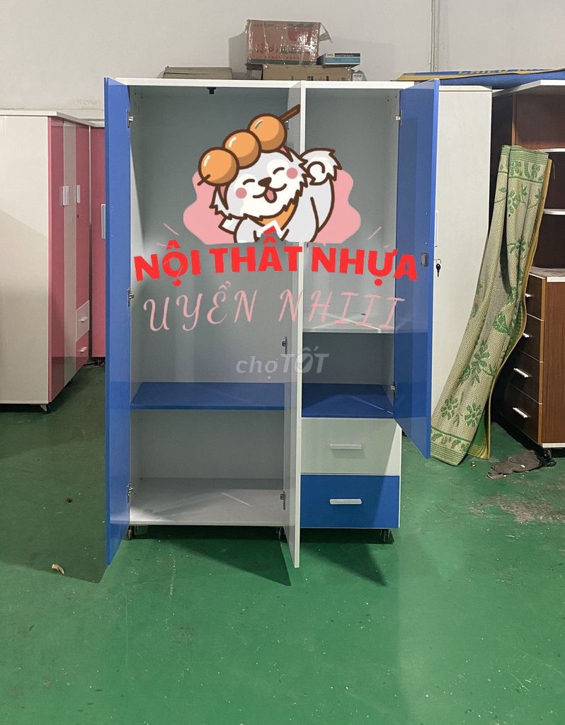 Tủ quần áo-Tủ quần áo-Tủ quần áo-. Mua bán Tủ, kệ gia đình tại Quận 4 Tp Hồ Chí Minh được đăng bởi Nhi Nội Thất Nhựa Giá Xưởng  hình 1