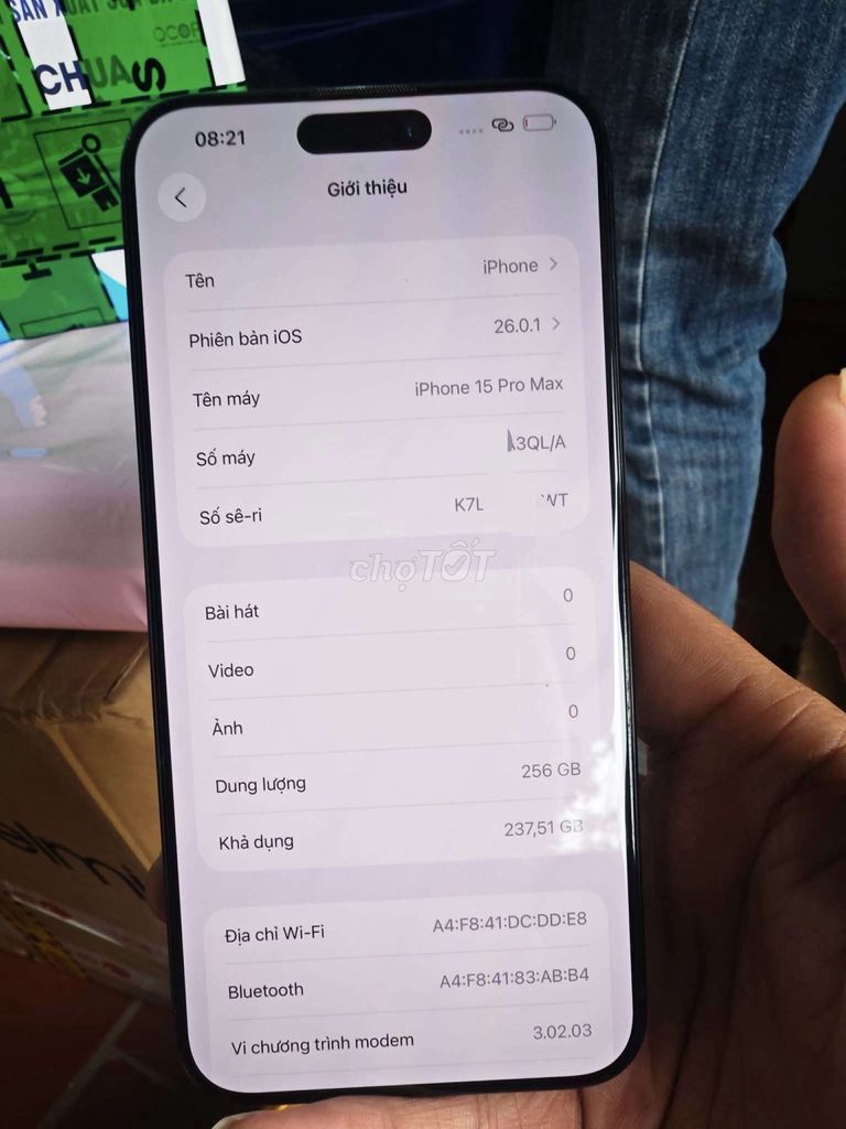Apple iPhone 15 Pro Max 256GB Đen Đã sử dụng. Mua bán Điện thoại tại Quận Đống Đa Hà Nội được đăng bởi hài trung hình 1