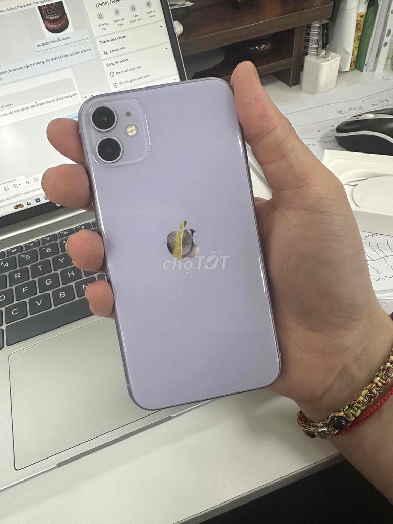 iPhone 11 128GB Tím, zin áp pin 71%. Mua bán Điện thoại tại Quận Đống Đa Hà Nội được đăng bởi Nam Huy hình 1