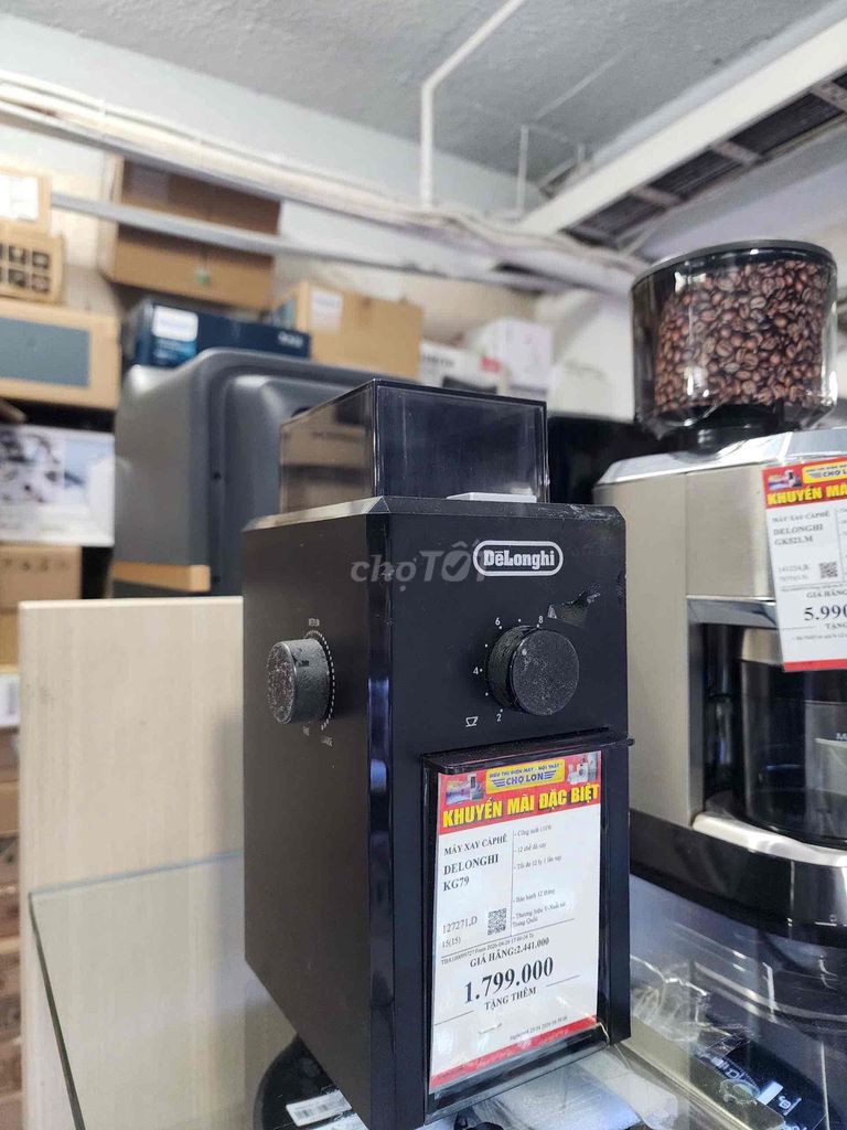 Máy xay cà phê DeLonghi Đen còn khá mới. Mua bán Bếp, lò, đồ điện nhà bếp tại Quận Tân Bình Tp Hồ Chí Minh được đăng bởi Karl Nguyen hình 1