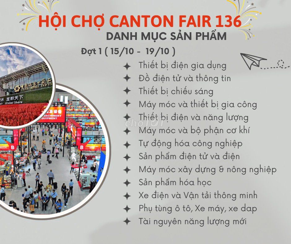 Tour hội chợ Cantonfair 136 Quảng Châu