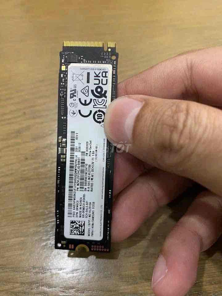 Nvme 512G Samsung Pm9A1 zin 100% có Win 10