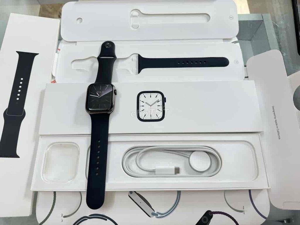 apple watch sr8:45 Đen likenew 99 pin 100%