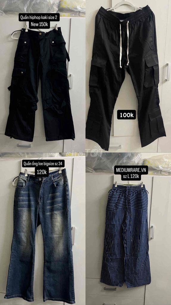 Quần kaki Hiphop đen size 2. Mua bán Quần áo tại Quận 3 Tp Hồ Chí Minh được đăng bởi Trần Quế Nghi hình 1