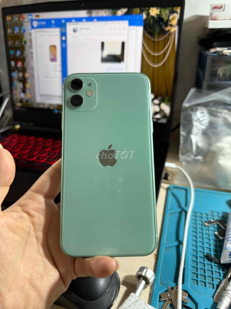 Apple iPhone 11 64GB Xanh lá đã qua sử dụng. Mua bán Điện thoại tại Quận Bình Tân Tp Hồ Chí Minh được đăng bởi xá xị mobie hình 1