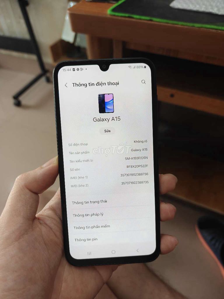Samsung Galaxy A15 128GB Đen. Mua bán Điện thoại tại Quận Thanh Xuân Hà Nội được đăng bởi cửa hàng điện thoại giá rẻ hình 1