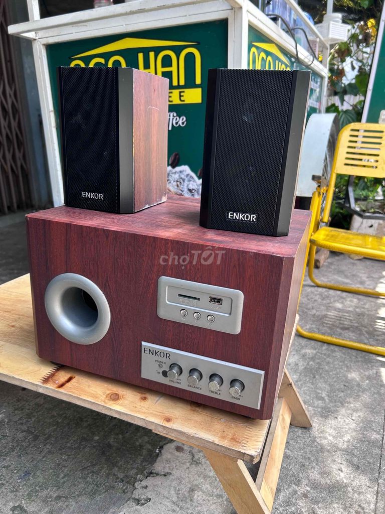 Loa vi tính Enkor Nâu Gỗ Bluetooth. Mua bán Tivi, Âm thanh tại Thành phố Thủ Đức Tp Hồ Chí Minh được đăng bởi Nguyên Hưng  hình 1