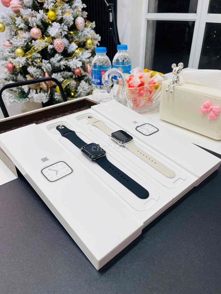 Apple Watch s5/40 thép trắng, đen ESIM fullbox