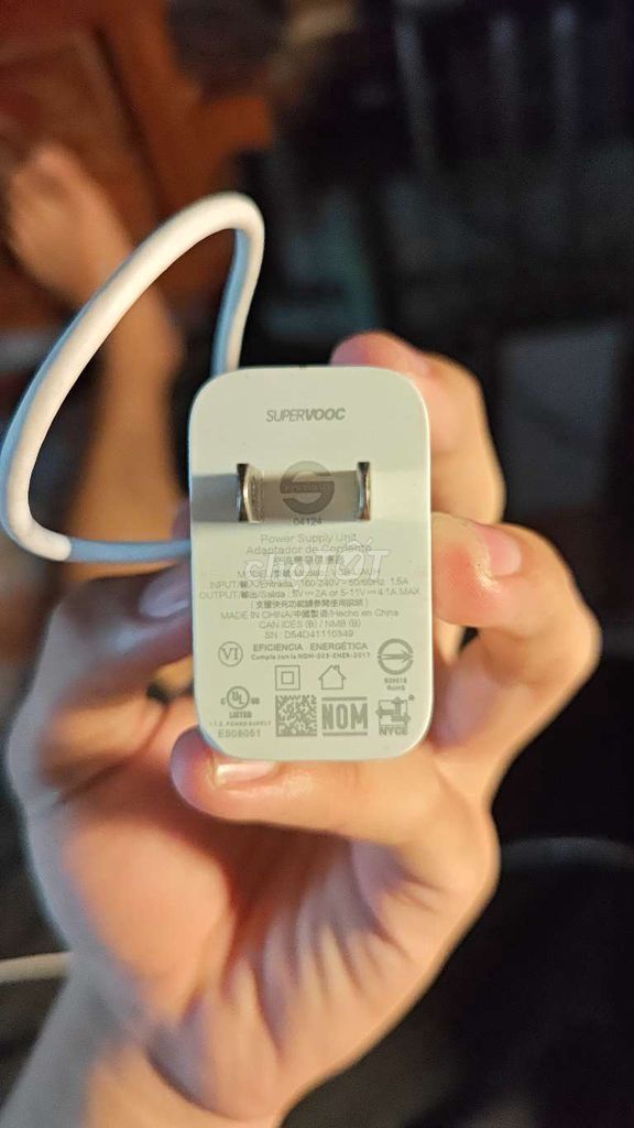 Củ sạc SuperVOOC 45W Trắng Mới đẹp. Mua bán Phụ kiện (Màn hình, Chuột...) tại Huyện Lý Nhân Hà Nam được đăng bởi Trương Phúc Khang hình 1
