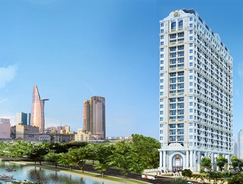 Căn hộ Grand Riverside, 283 Bến Vân Đồn, P.2, Q.4, 105m2, 22tr