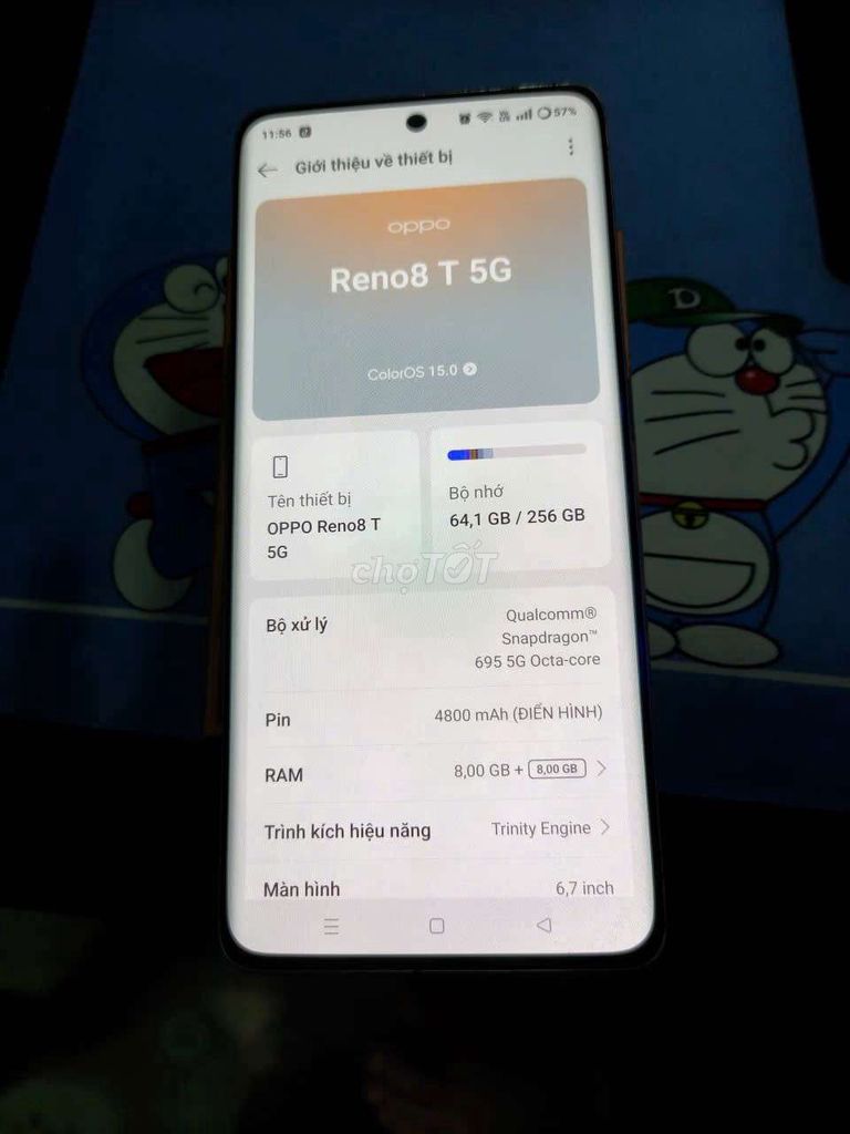 OPPO Reno8 T 5G 256GB Trắng. Mua bán Điện thoại tại Huyện Châu Đức Bà Rịa - Vũng Tàu được đăng bởi Thiên Ân hình 1