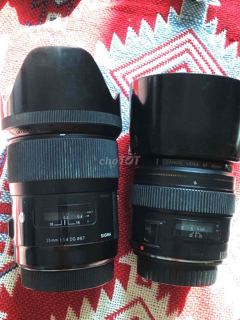 Ống kính Sigma 35mm 1:1.4 DG và ống kính canon Ef. Mua bán Máy ảnh, Máy quay tại Huyện Đông Anh Hà Nội được đăng bởi anh quyết hình 1