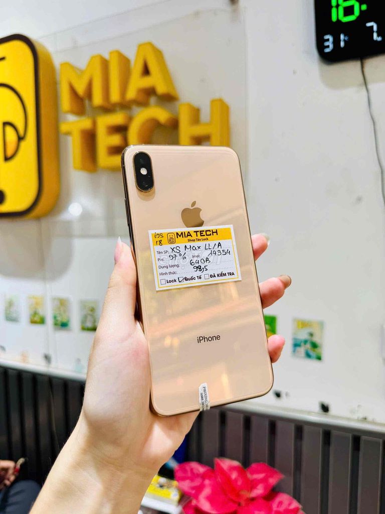 Apple iPhone XS Max 64GB Vàng 98.5%. Mua bán Điện thoại tại Quận Ba Đình Hà Nội được đăng bởi Huy Trần hình 1