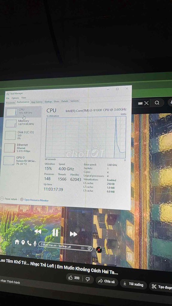 cần ra đi em main MSI b360 với cpu 9100f đang dùng. Mua bán Linh kiện (RAM, Card...) tại Huyện Nhơn Trạch Đồng Nai được đăng bởi Trần minh tiến hình 1