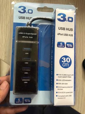 Hub USB 3.0 4 port tốc độ cao lên đến 5GBPS