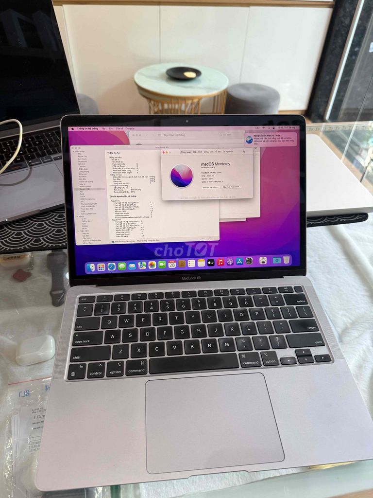 Apple Macbook Air M1 8GB/256GB Xám. Mua bán Laptop tại Quận Tân Bình Tp Hồ Chí Minh được đăng bởi TuanDigi VN hình 1