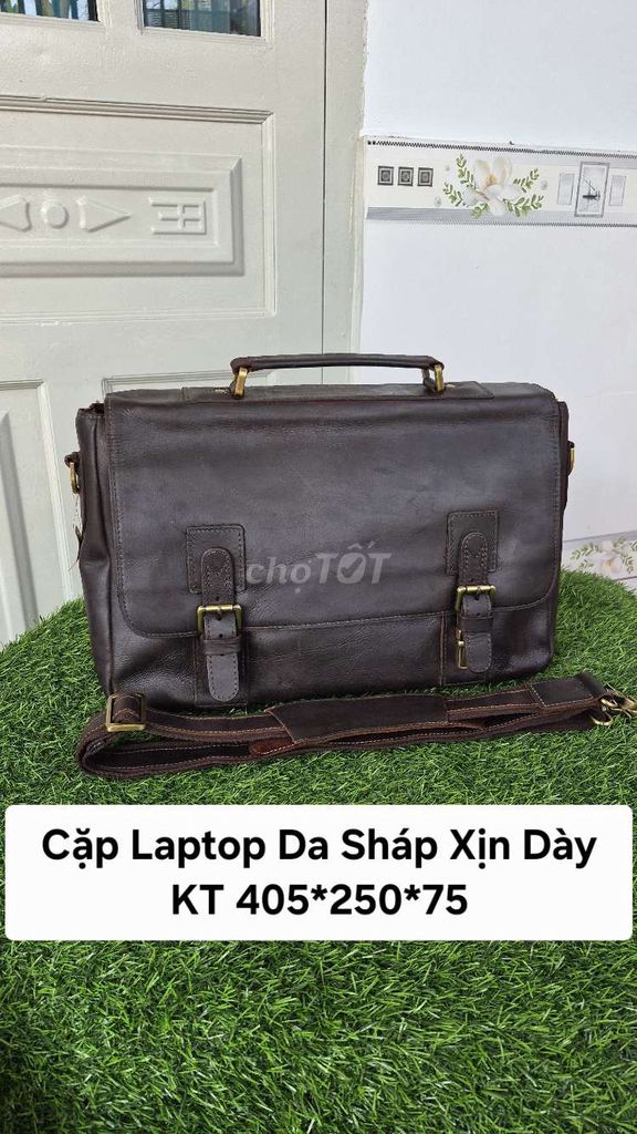 Cặp laptop HOLSSEN Da Nâu Nam. Mua bán Túi xách tại Huyện Nhơn Trạch Đồng Nai được đăng bởi Túi Si Ngọc Khánh  hình 1