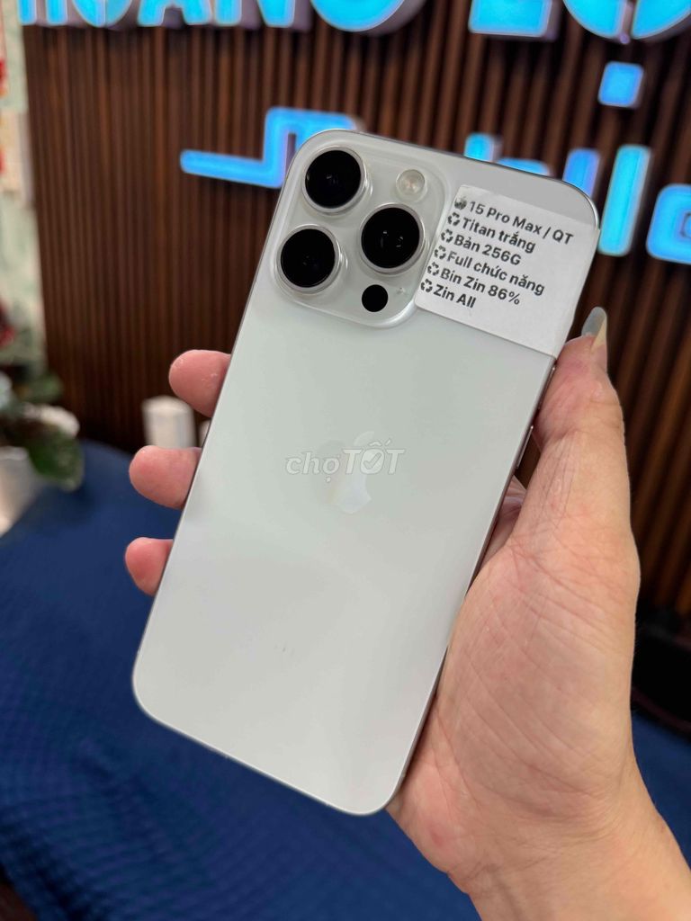 🍎 15  Pro Max ZinxAll QT / tittan Trắng. Mua bán Điện thoại tại Thành phố Huế Thừa Thiên Huế được đăng bởi Hoàng Lộc Smartphone  hình 1