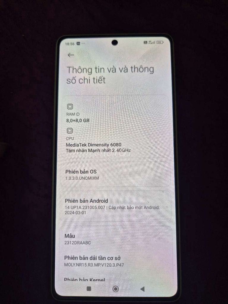 Xiaomi Note 13 5G 128GB Trắng. Mua bán Điện thoại tại Huyện Sóc Sơn Hà Nội được đăng bởi Bá An hình 1