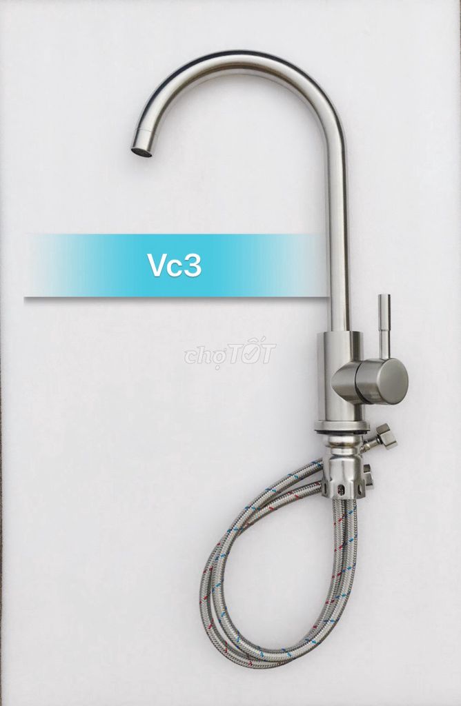Vòi rửa bát nóng lạnh sus304 VC3 giá chỉ 230k. Mua bán Thiết bị vệ sinh, nhà tắm tại Quận Hoàng Mai Hà Nội được đăng bởi Thiết bị vệ sinh Vietbig hình 1