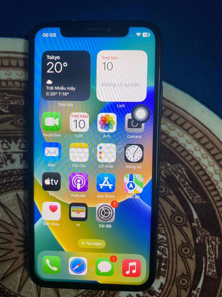Apple iPhone X 64GB Vàng Đã sử dụng. Mua bán Điện thoại tại Huyện Hóc Môn Tp Hồ Chí Minh được đăng bởi Dương Hoa hình 1