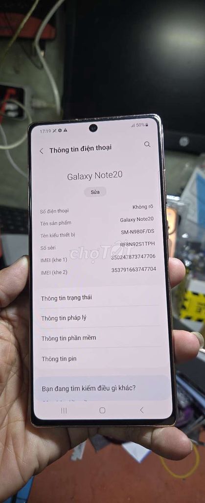 Galaxy Note20 256GB Việt Nam zin toàn bộ. Mua bán Điện thoại tại Quận 8 Tp Hồ Chí Minh được đăng bởi Thiên Hòa mobile  hình 1
