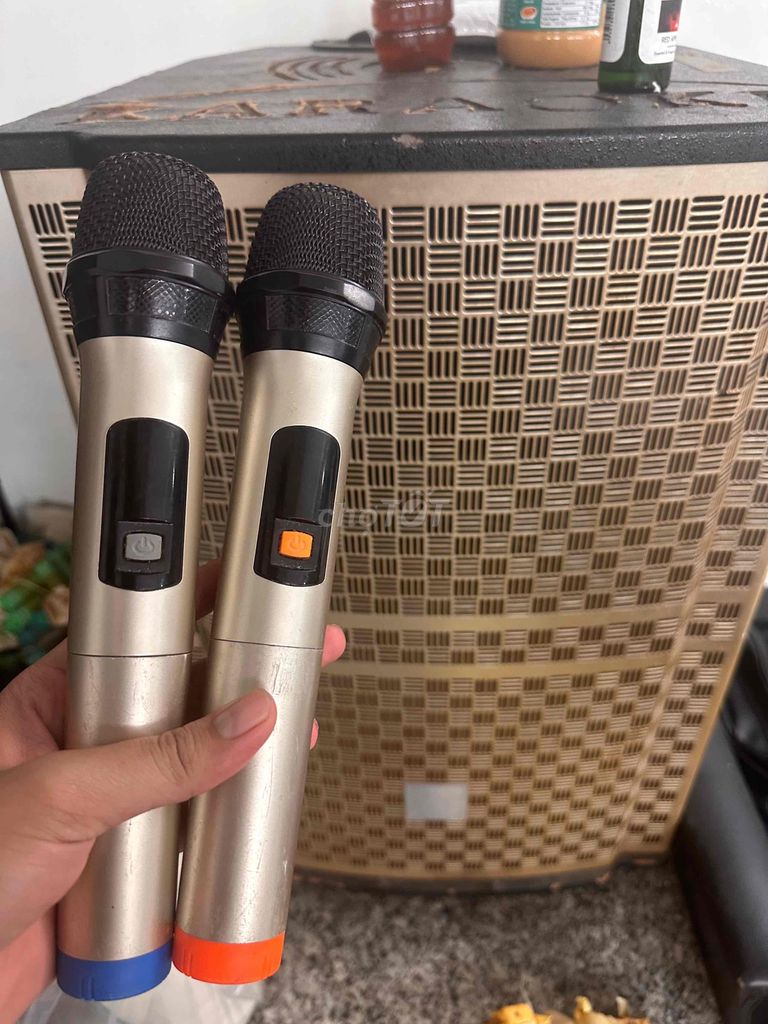 Loa karaoke Đen Vàng 2 micro. Mua bán Tivi, Âm thanh tại Quận 10 Tp Hồ Chí Minh được đăng bởi Hoàng Em Đặng hình 1