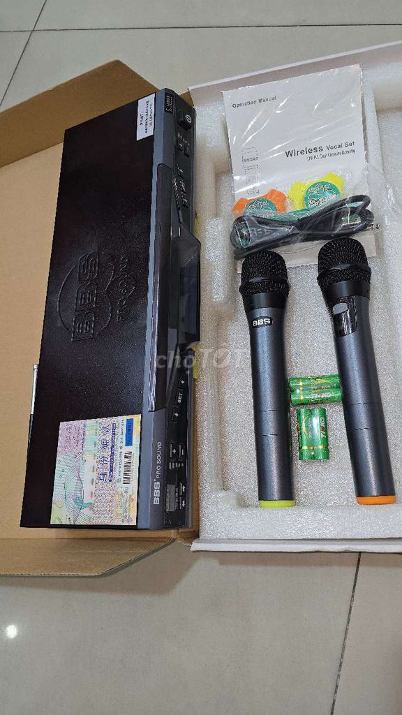 Micro không dây BBS E138GS nguyên hộp 1.8tr. Mua bán Tivi, Âm thanh tại Quận Bình Tân Tp Hồ Chí Minh được đăng bởi Mr Huna hình 1