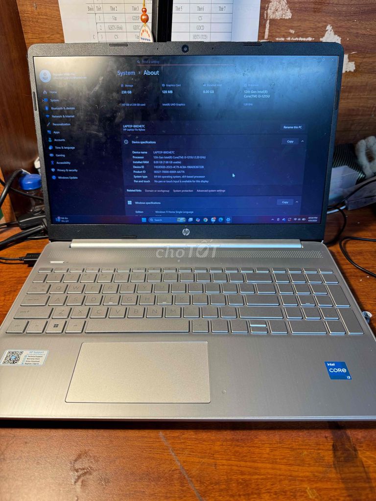tôi cần bán Laptop HP core i3 thế hệ 12 Còn bản hà. Mua bán Laptop tại Thành phố Bắc Ninh Bắc Ninh được đăng bởi nguyễn văn phong hình 1