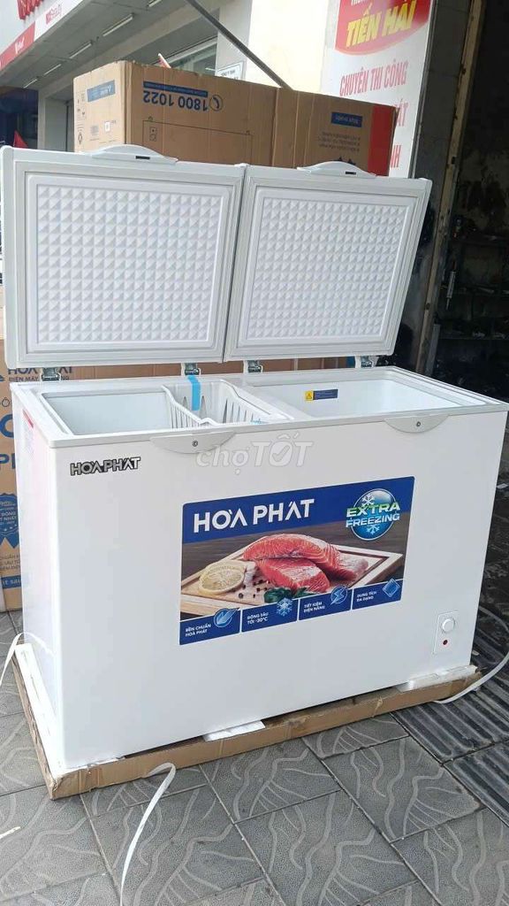 Tủ đông mát Hòa Phát Trắng Mới. Mua bán Tủ lạnh tại Quận Liên Chiểu Đà Nẵng được đăng bởi Trần Xuân Hải hình 1