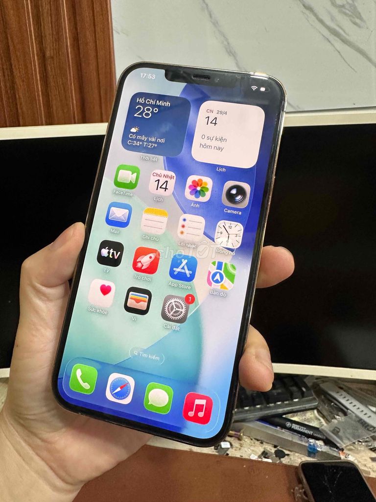 Apple iPhone 12 Pro Max 256GB gold zin all 99%. Mua bán Điện thoại tại Quận Lê Chân Hải Phòng được đăng bởi hoang anh hình 1