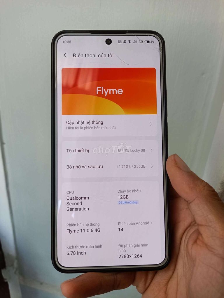 MEIZU LUCKY 08 12/256GB FULL. Mua bán Điện thoại tại Thị xã An Nhơn Bình Định được đăng bởi minh tâm hình 1