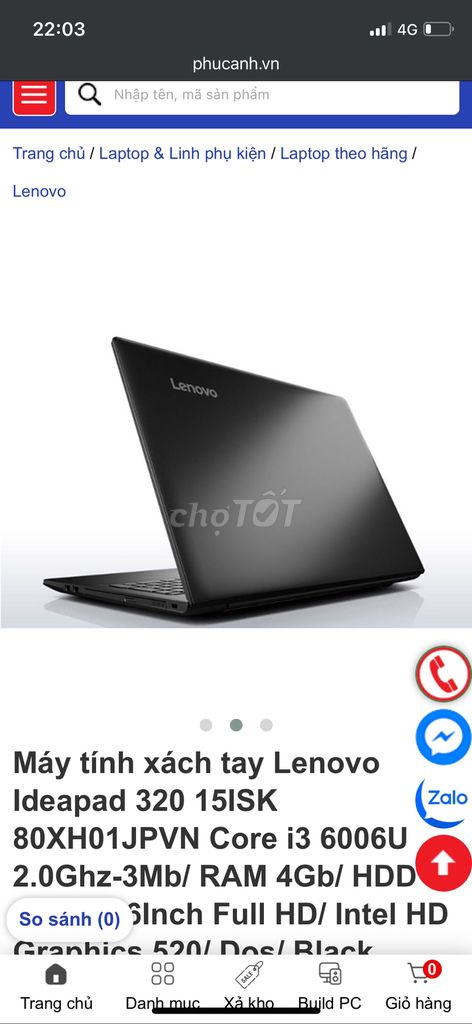 Laptop lenovo ideapad 15ich cũ