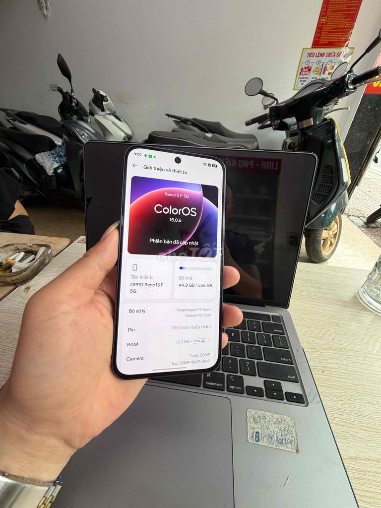 OPPO Reno15 F 5G 12GB/256GB Xanh. Mua bán Điện thoại tại Quận Long Biên Hà Nội được đăng bởi Long Châu hình 1