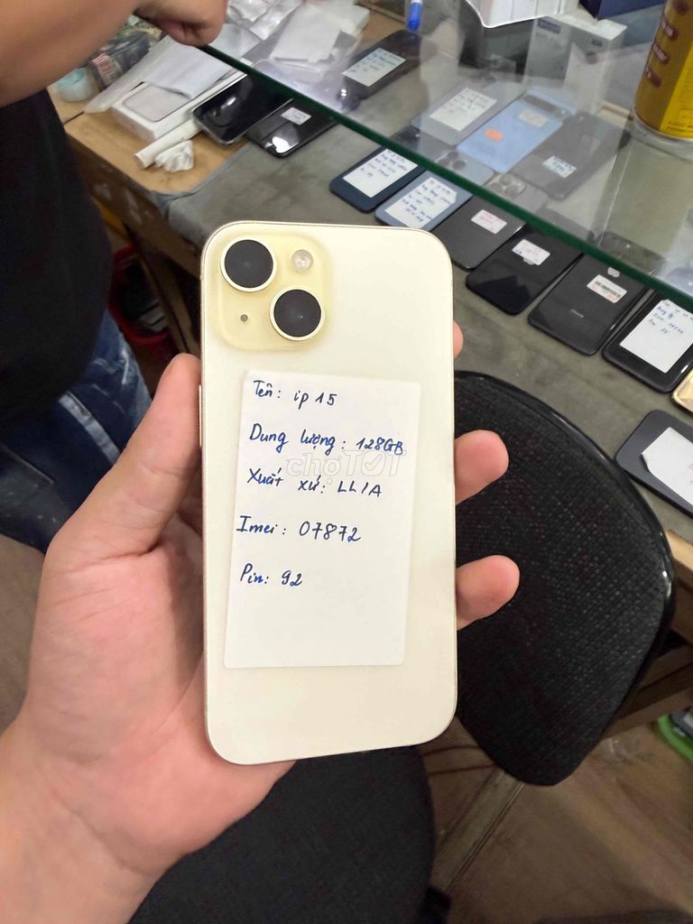iphone 15 128gb quốc tế lla zin áp pin 92 đẹp. Mua bán Điện thoại tại Quận Đống Đa Hà Nội được đăng bởi Hoàng quân store hình 1